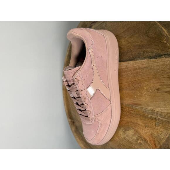 Diadora B.Elite Wide Nub Suede Sneakers Blush Pink US Women’s Size 7 EU 38 NWB - Picture 7 of 11